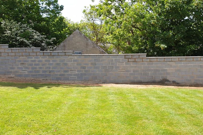 The colour of stone selected, whether it be sandstone, limestone, recycled concrete, or old bricks will make a feature of you garden wall.